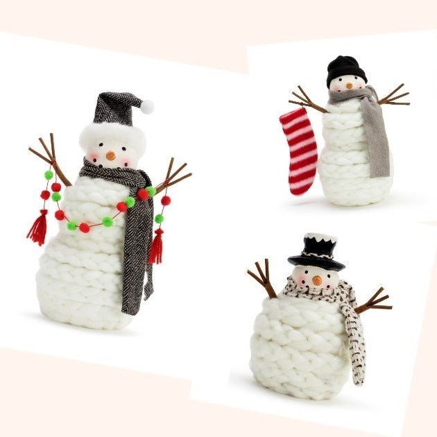 Knit Snowman Figure - Three Sizes - ChristmasDemdaco