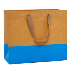 Kraft Two - Tone Gift Bag - Gift WrapPaper Mart