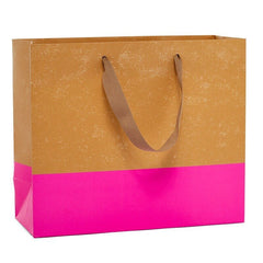 Kraft Two - Tone Gift Bag - Gift WrapPaper Mart