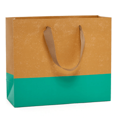 Kraft Two - Tone Gift Bag - Gift WrapPaper Mart