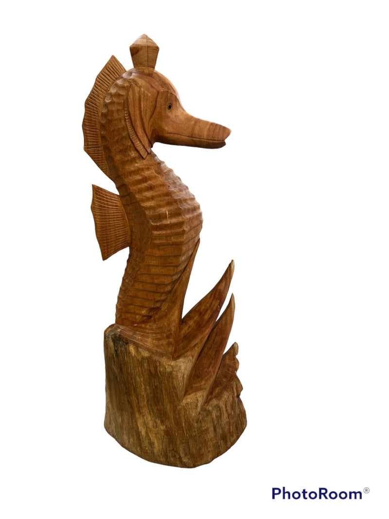 Large Seahorse Statue - OutdoorWorld Shells Imports