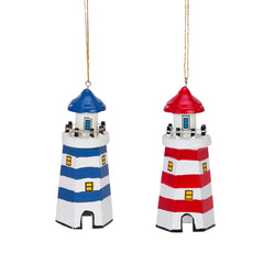 Lighthouse Christmas Tree Ornament - ChristmasBeachCombers