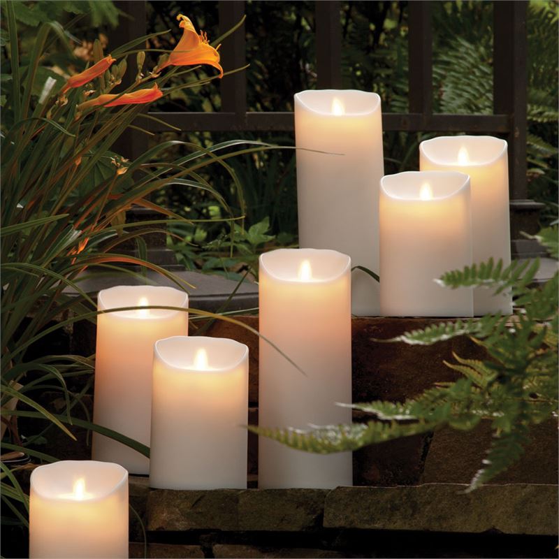 Lightli Moving Flame Outdoor Pillar - Accent DecorNapa Home & Garden