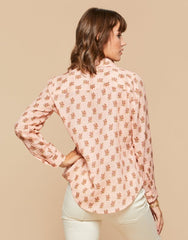 Lois Shirt - Pink House French Floral Pink - ApparelSPARTINA 449