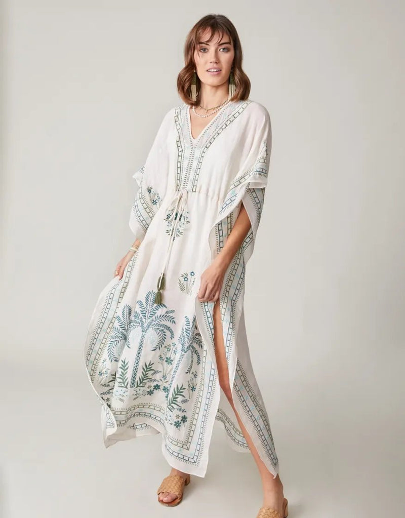 Long Kaftan - Alljoy Landing Palm Tree - ApparelSPARTINA 449