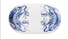 Lucy Blue Octopus Dinnerware & Serving Pieces - DishesCaskata