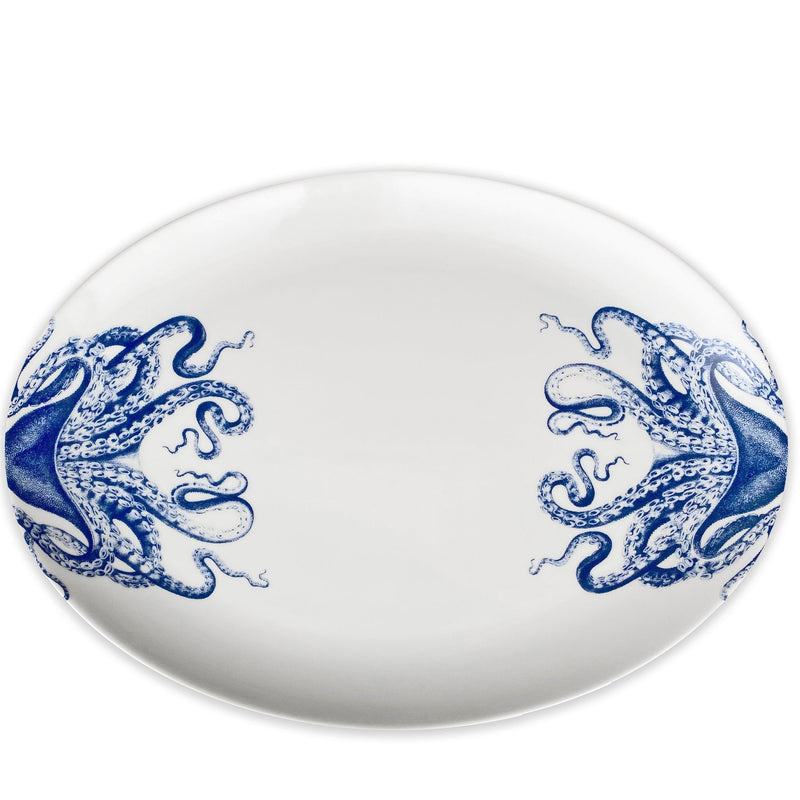 Lucy Blue Octopus Dinnerware & Serving Pieces - DishesCaskata