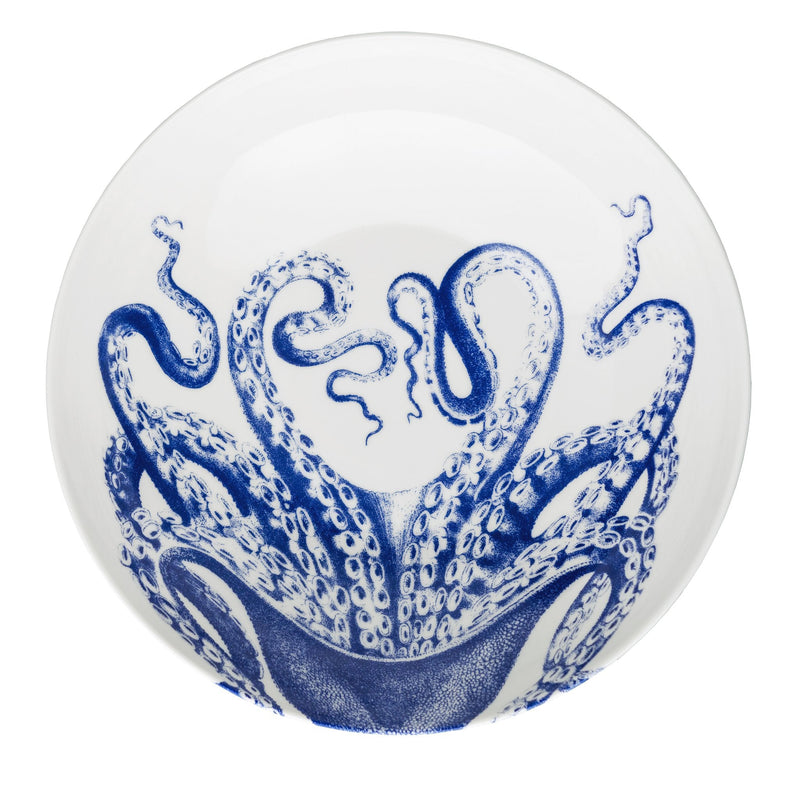 Lucy Blue Octopus Dinnerware & Serving Pieces - DishesCaskata