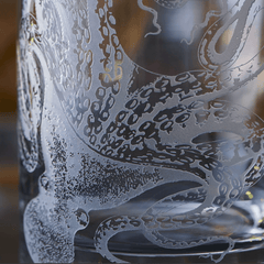 Lucy Octopus Etched Glassware - Kitchen AccessoriesCaskata