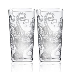 Lucy Octopus Etched Glassware - Kitchen AccessoriesCaskata