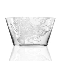 Lucy Octopus Etched Glassware