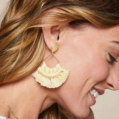 Macrame Earrings - Available in Four Colors - JewelrySPARTINA 449