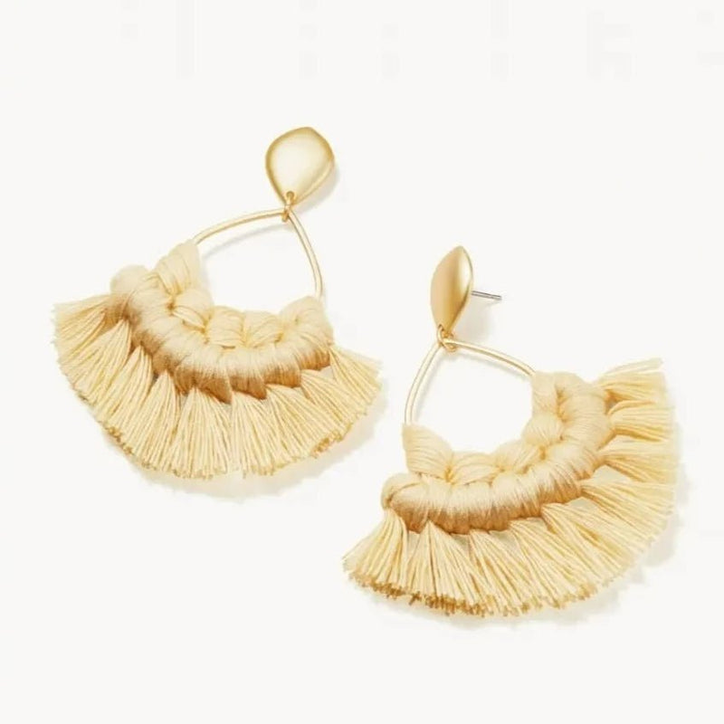 Macrame Earrings - Available in Four Colors - JewelrySPARTINA 449