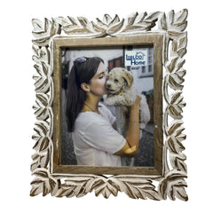 Malaga Hand - Carved Wood Photo Frame with Fold Out Stand - Picture FrameWilco Home