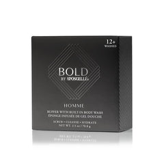 Men's Body Wash Infused Buffer - Homme Collection - Bath & BeautySpongellé