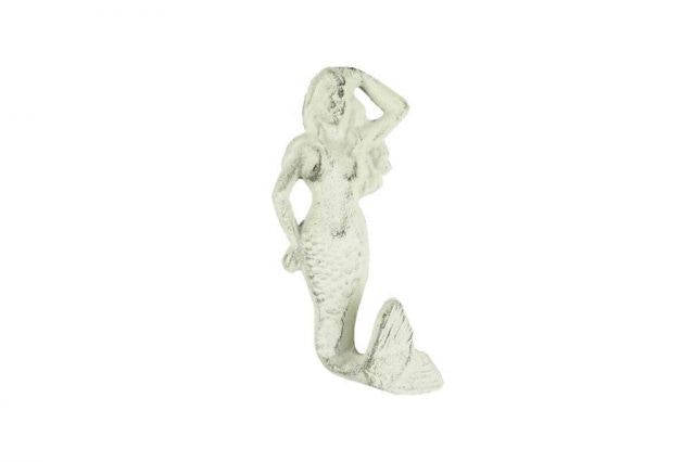 Rustic Cast Iron Mermaid Hook- multiple colors available!