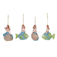 Mermaid Ornament - 4 Styles - holiday decorBeachCombers