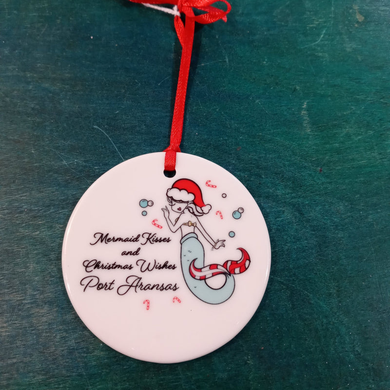 Mermaid Wishes & Christmas Wishes Ornament - ChristmasphiloSophie's Stationery & Gifts