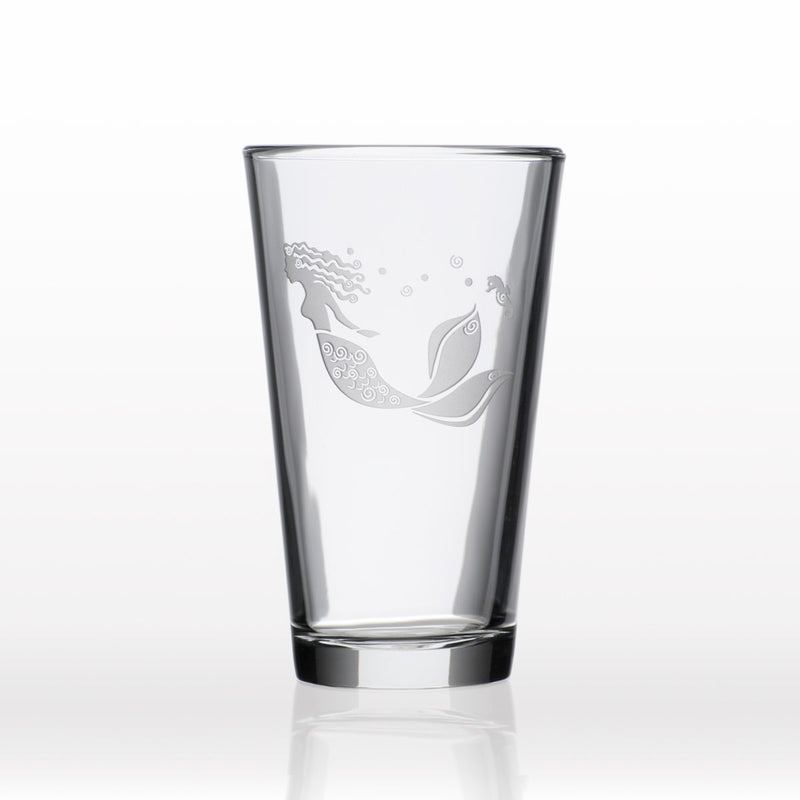 Etched Pint Glass
