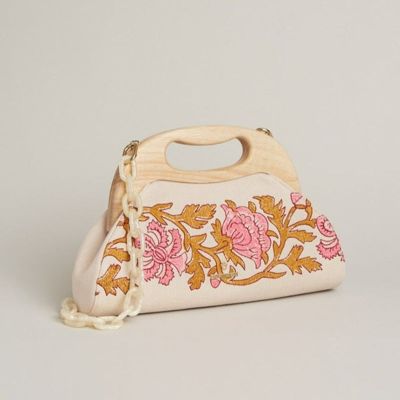 Miranda Clutch - Pepper Hall Woodblock Floral - Purses & BagsSPARTINA 449