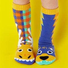 Moose & Bear | Kids & Adult Socks | Collectible Mismatched Socks - ApparelPals Socks