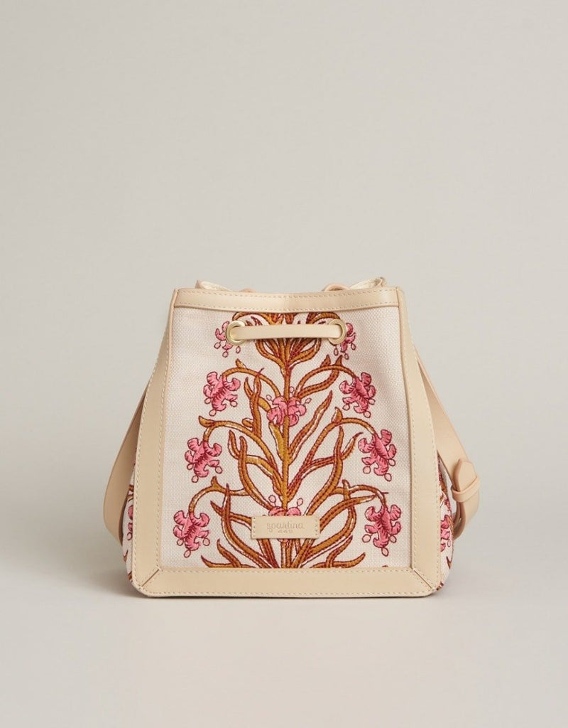 Natalie Drawstring - Pepper Hall Woodblock Floral - Purses & BagsSPARTINA 449