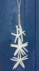 Natural White Finger Starfish Hanging Strand for Coastal Christmas Decorating/ Starfish on a String Wall Decor Hanger - Etsy