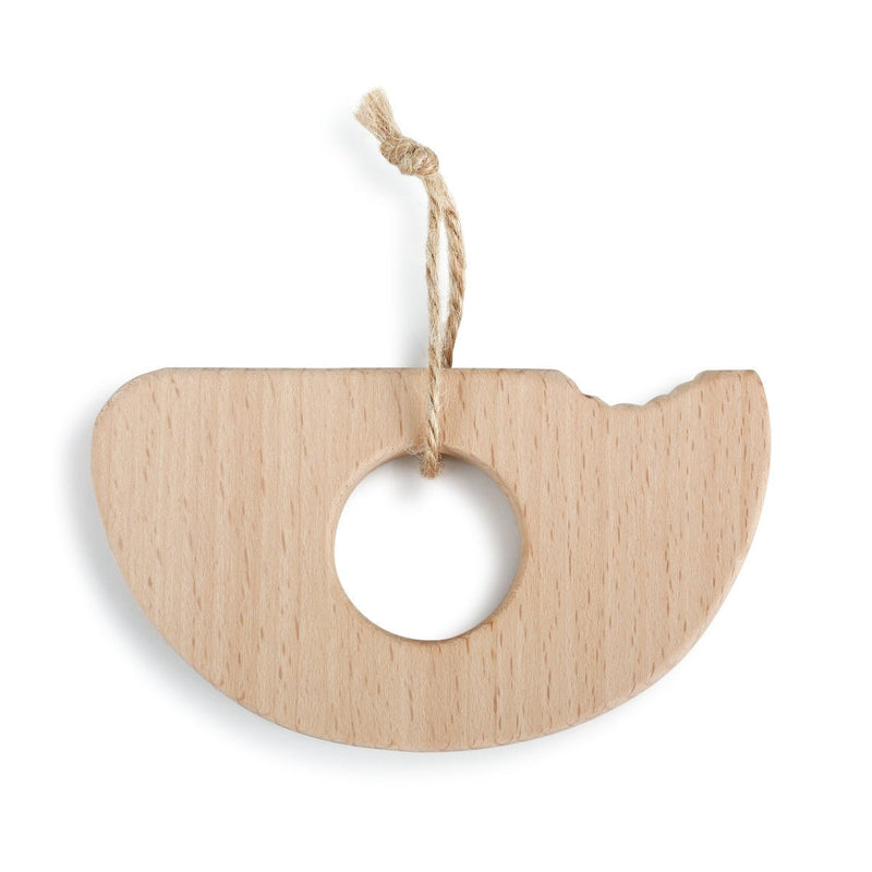 Natural Wood Teether - Available in Apple, Watermelon, Avocado & Strawberry Designs - BabyDemdaco