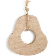 Natural Wood Teether - Available in Apple, Watermelon, Avocado & Strawberry Designs - BabyDemdaco