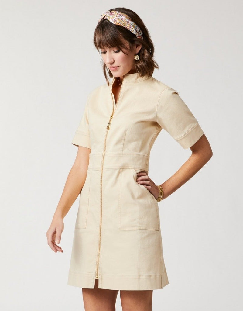 Nevie Denim Dress - Wheat - ApparelSPARTINA 449