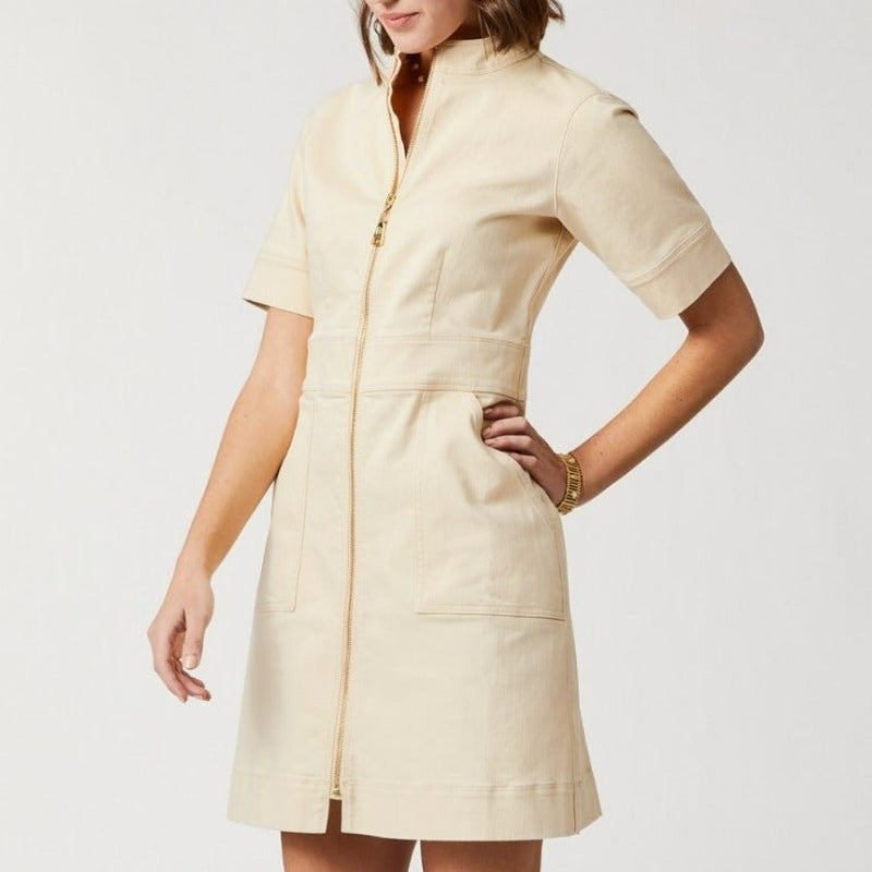 Nevie Denim Dress - Wheat - ApparelSPARTINA 449