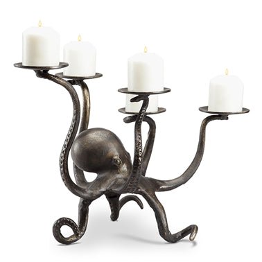 Octopus Pillar Candelabra - Accent DecorSPI