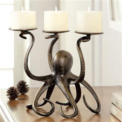 Octopus Pillar Trio Candleholder - Accent DecorSPI