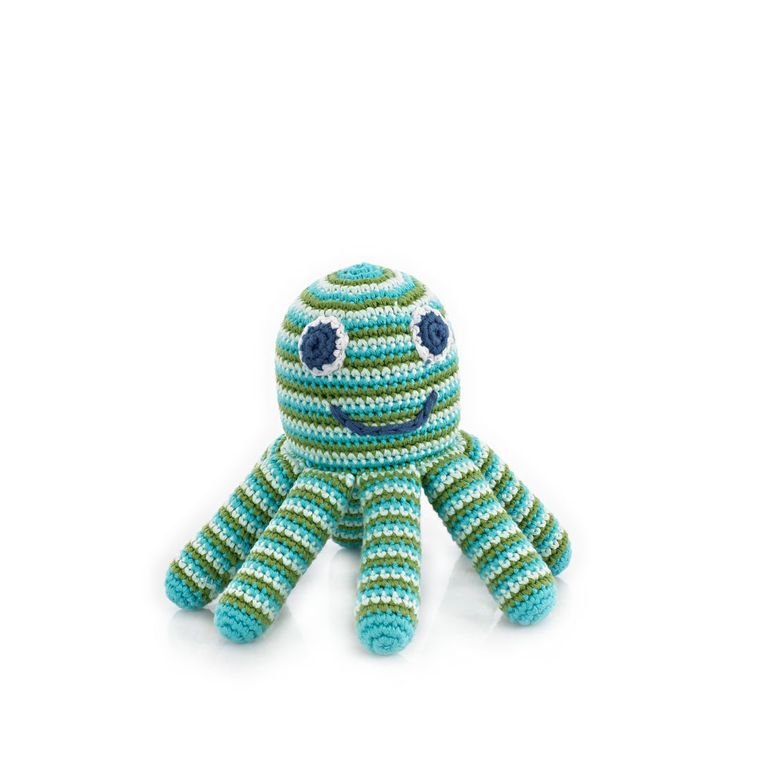 Octopus Rattle Green - RattlesPebble