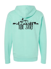 Oh Holy Night | True Story | Mint Green Hoodie - Apparel & AccessoriesMOJO CO.