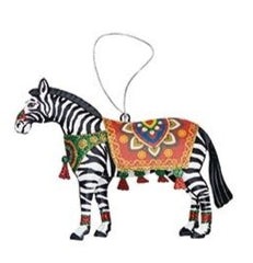 Boho Circus Animal Ornament - Tiger, Zebra, Elephant
