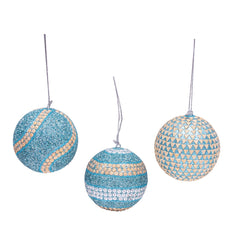Aquamarine Ball Ornament - 3 Designs