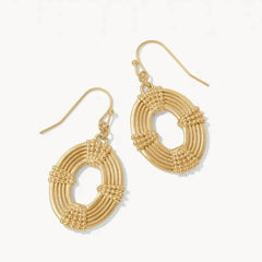 Oval Medallion Earrings - Gold - JewelrySPARTINA 449