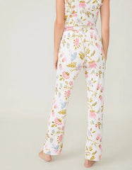 Pajama Pant Jane Jacobean Cream - ApparelSPARTINA 449