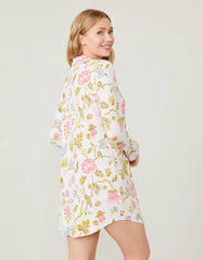 Pajama Sleep Shirt Jane Jacobean Cream - ApparelSPARTINA 449