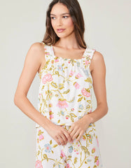 Pajama Tank Jane Jacobean Cream - ApparelSPARTINA 449