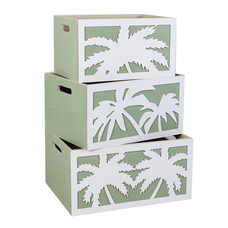 Palm Tree Crates - Three Sizes - Accent DecorJD Yeatts