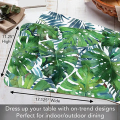 Palms Reversible Rectangular Plastic Placemat - Kitchen AccessoriesCounterArt/Highland Home/Thirstystone/CoasterStone