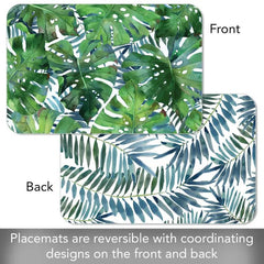 Palms Reversible Rectangular Plastic Placemat - Kitchen AccessoriesCounterArt/Highland Home/Thirstystone/CoasterStone