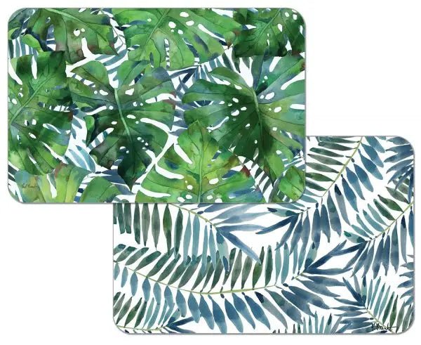 Palms Reversible Rectangular Plastic Placemat - Kitchen AccessoriesCounterArt/Highland Home/Thirstystone/CoasterStone