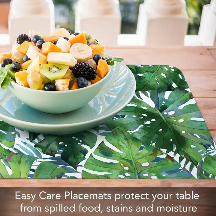 Palms Reversible Rectangular Plastic Placemat - Kitchen AccessoriesCounterArt/Highland Home/Thirstystone/CoasterStone