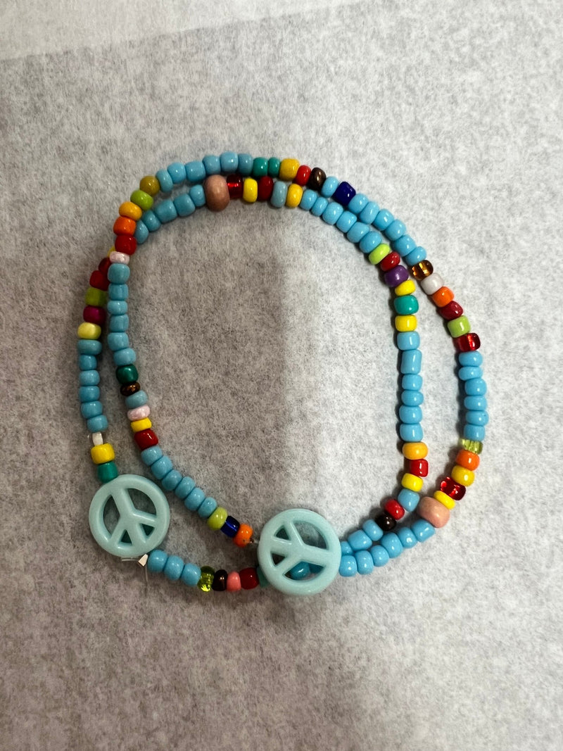 Peace Sign Anklet - 4 Styles - JewelryBonnie Angela