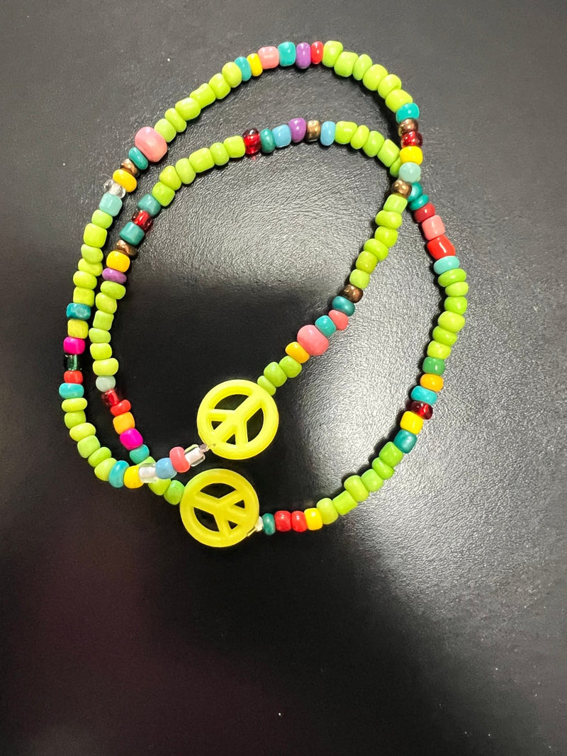 Peace Sign Anklet - 4 Styles - JewelryBonnie Angela