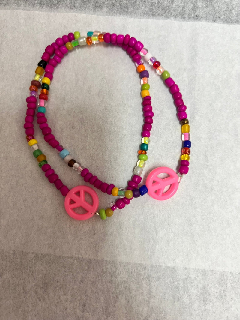 Peace Sign Anklet - 4 Styles - JewelryBonnie Angela