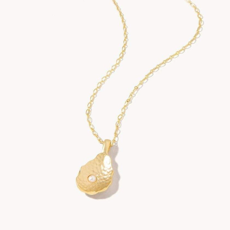 Petite Oyster Necklace - 18" White Opal - JewelrySPARTINA 449